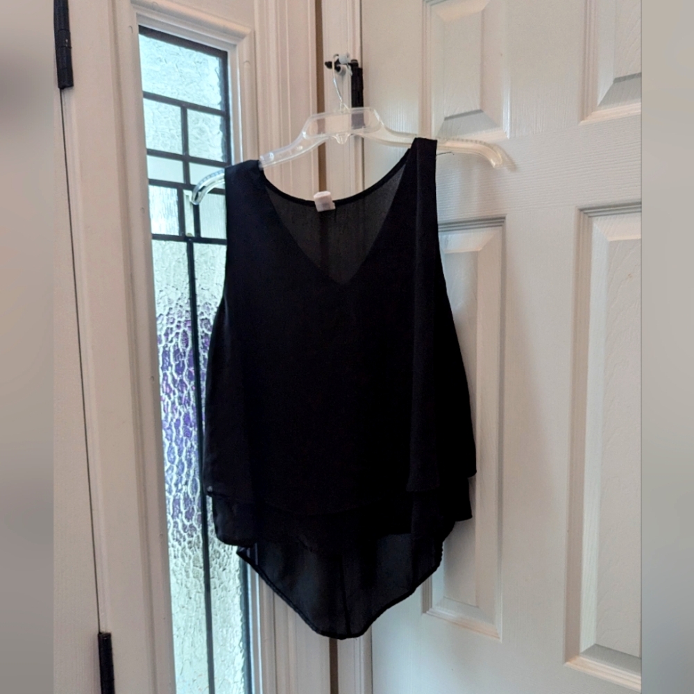 True Light Stunning, Slimming high-low layered free flowing Sheer tunic